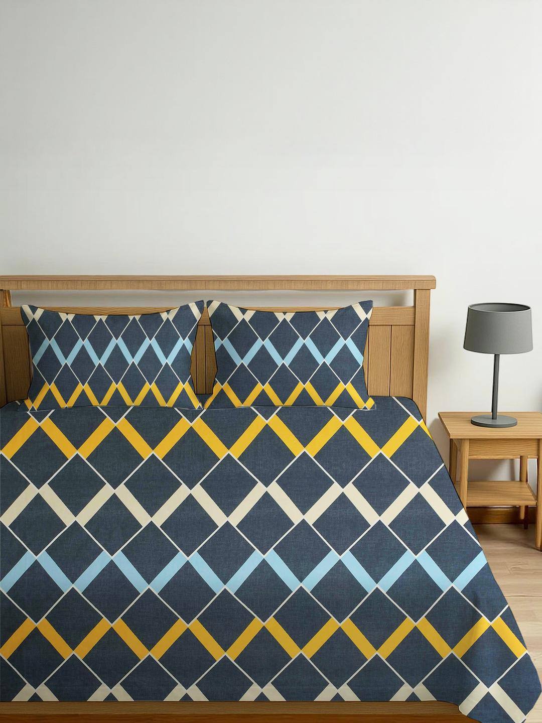 IVAZA Navy Blue Bedsheets