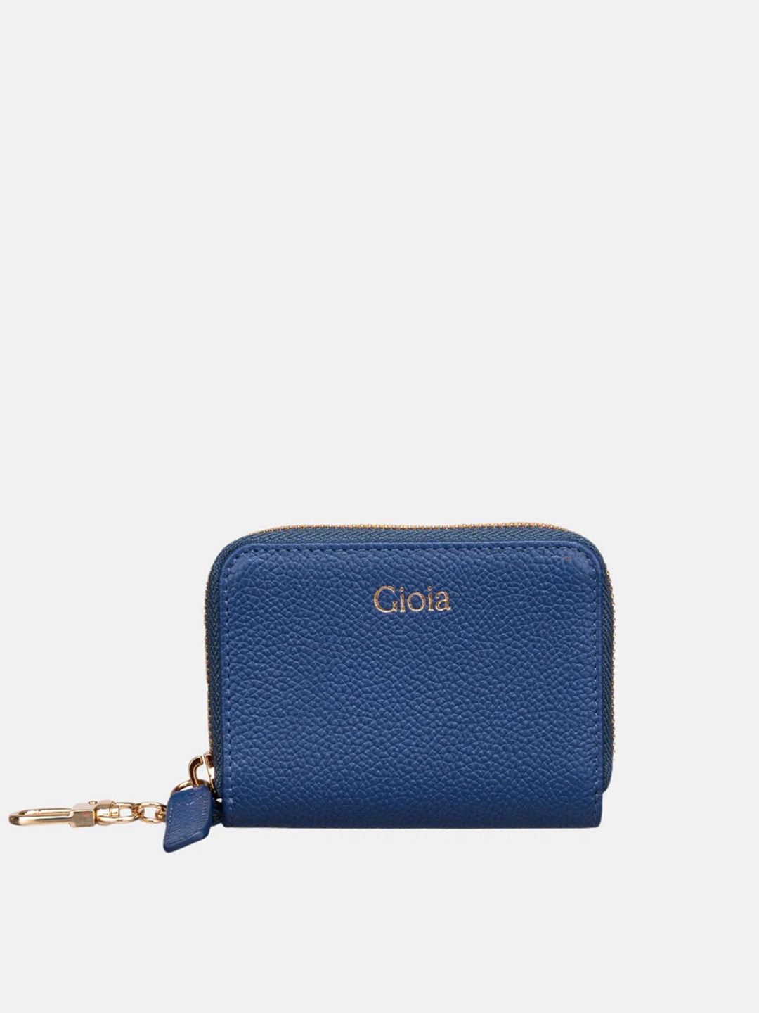 GIOIA Women Navy Leather Rom Zipaound Wallet with RFID