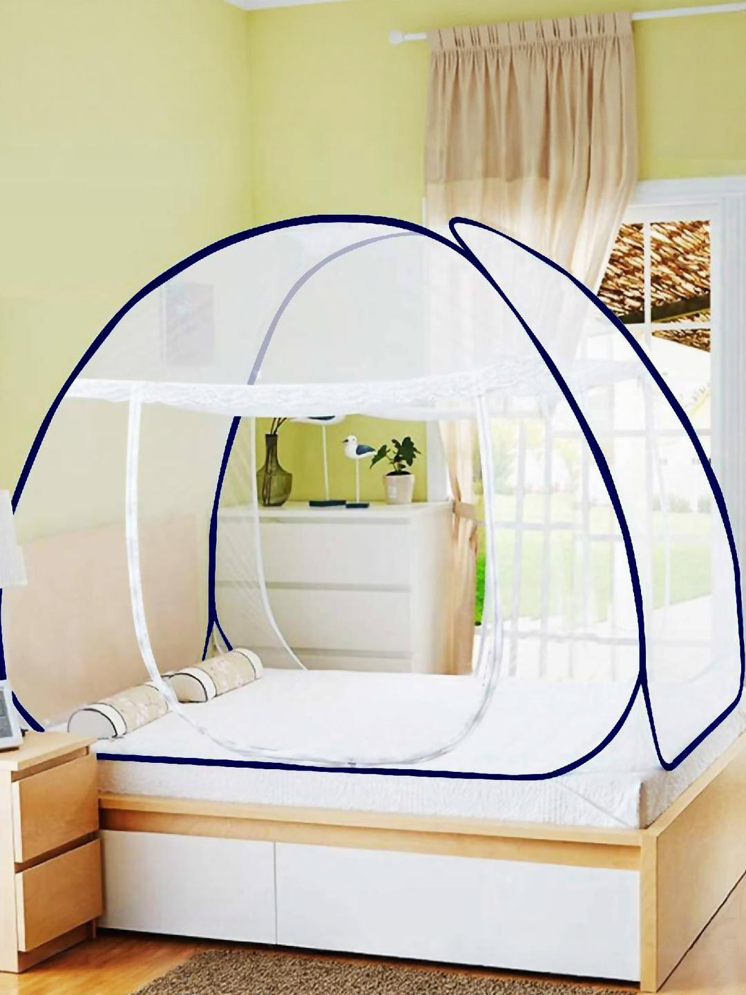 VIV-ATIQ Washable Foldable Mosquito Net with Ventilation