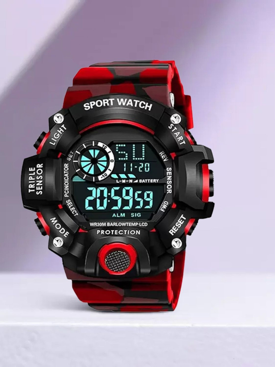 SELLORIA Men Solid Round Tang Regular Digital Watch