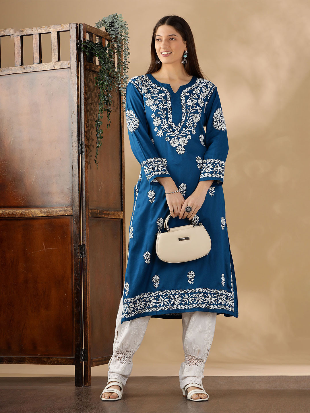 Club Loom Women Ethnic Motifs Printed Festive A-Line Kurta