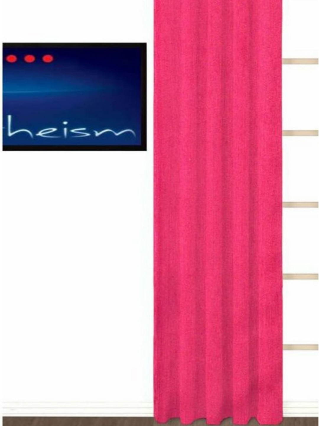 BELLA TRUE Pink Long Door Curtain