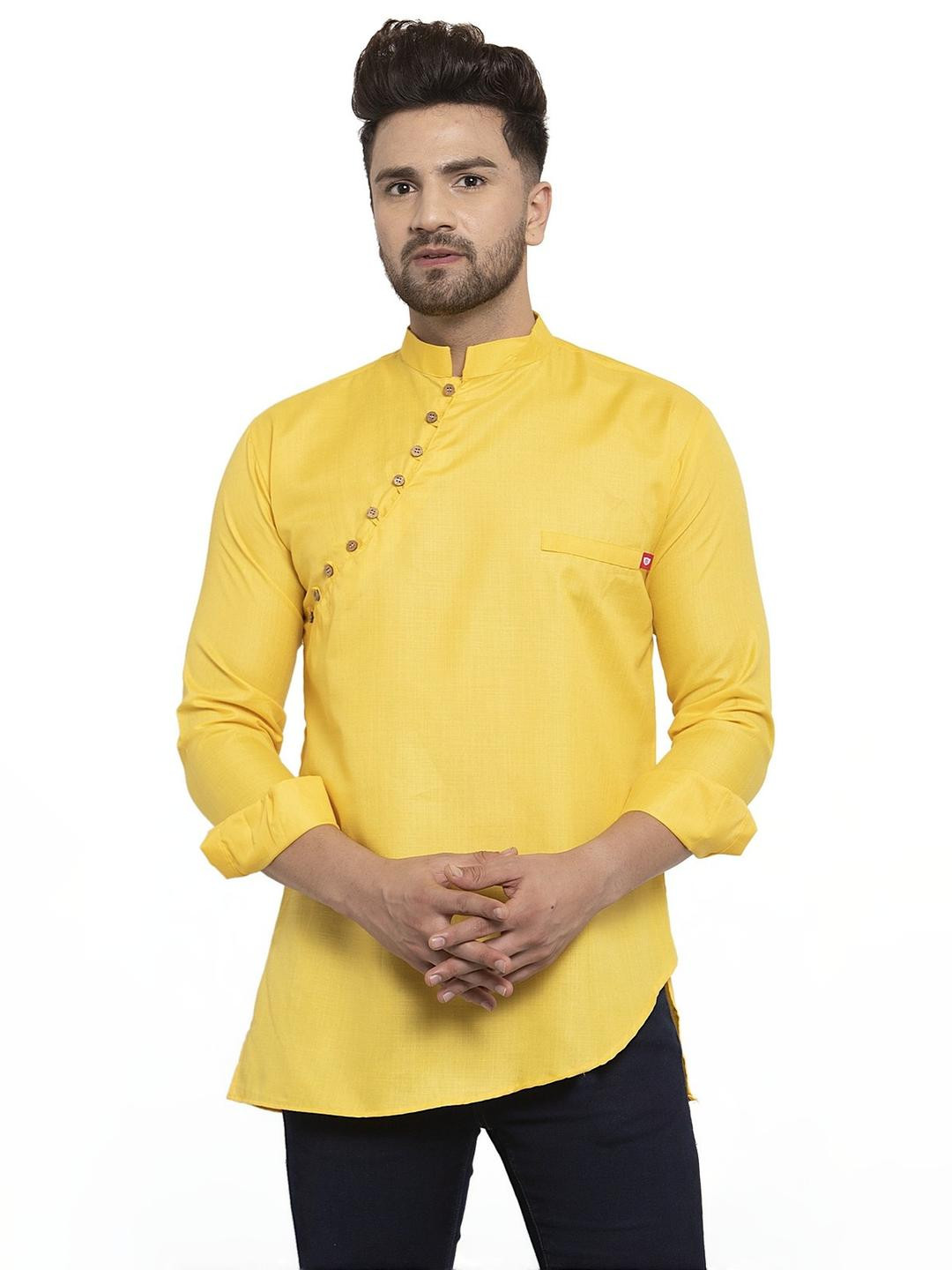 B BEN Men Yellow Kurtas