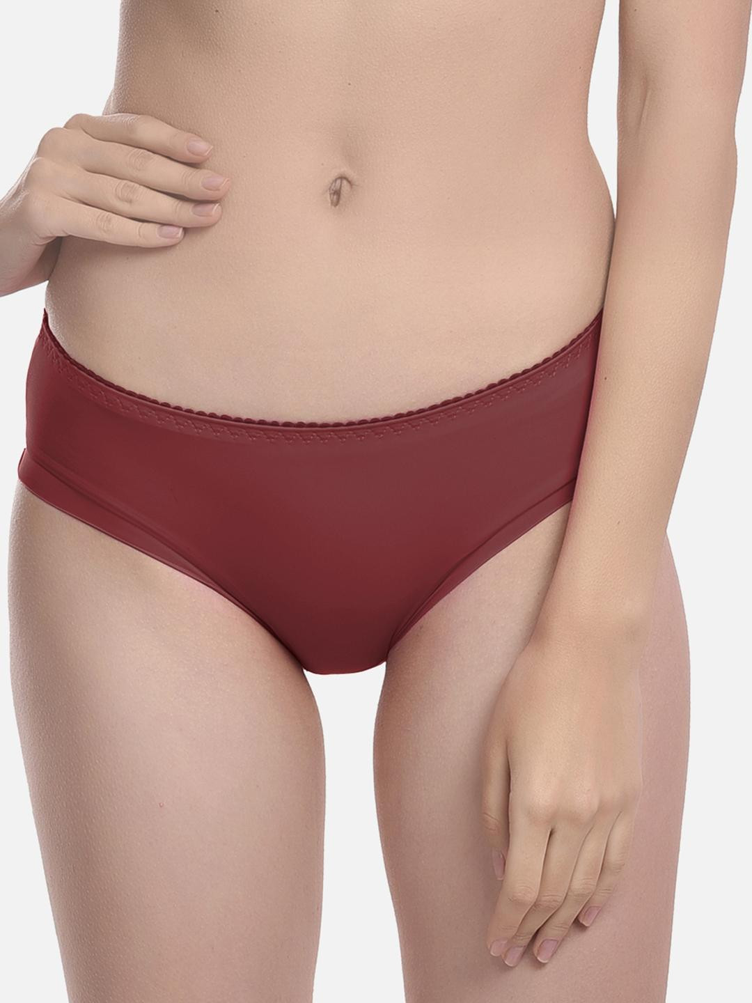 Samvar Women Maroon Briefs