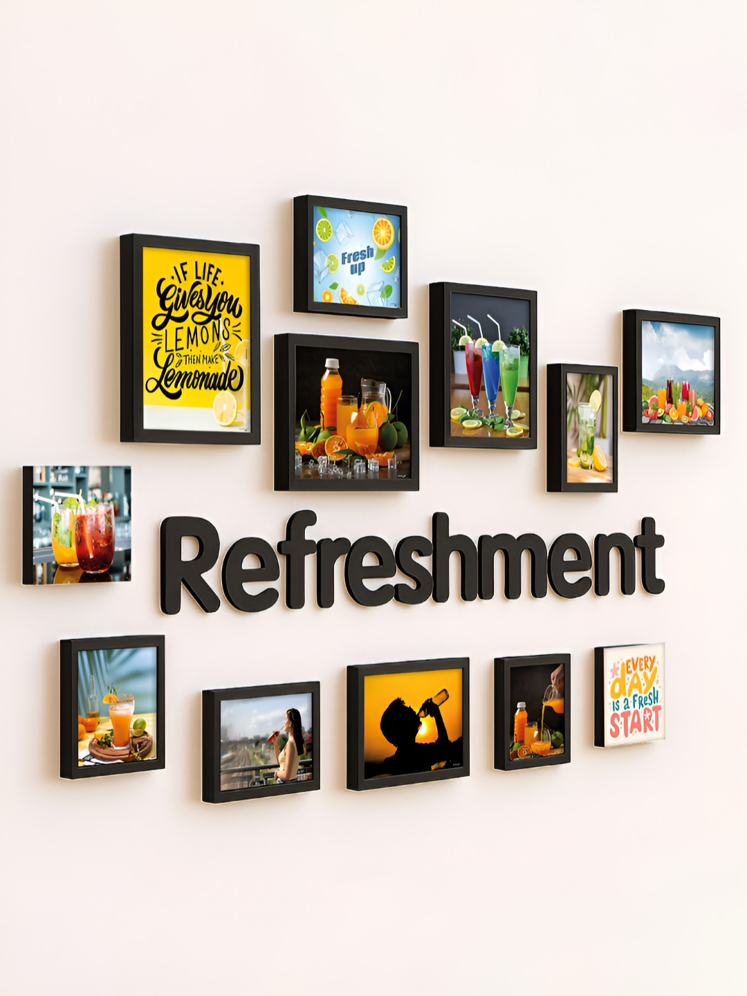 RANDOM Set Of 10 Refreshment Wall Frame Set
