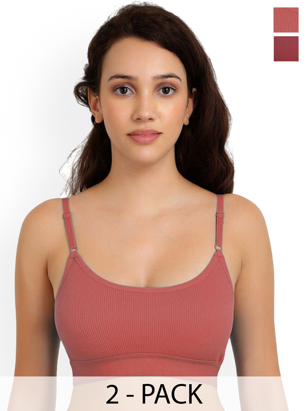 Samvar Pack Of 2 Cotton Non Padded Lingerie Set B_Goma Set_M,O