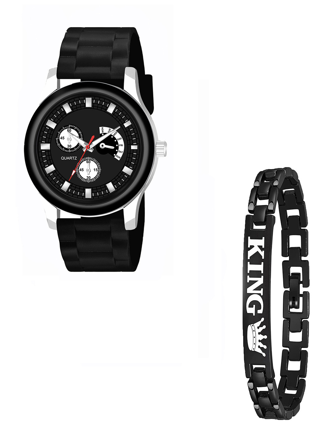 Gopal Shopcart Unisex Analogue Watch With Bracelet Gift Set