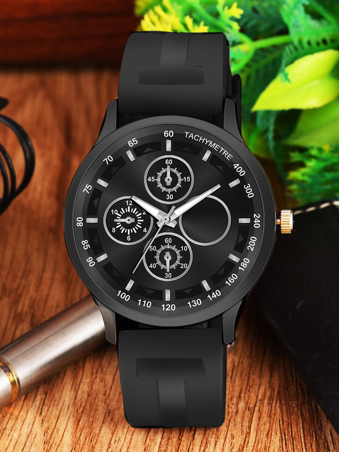 Gopal Shopcart Unisex Dial & Straps Analogue Watch GR 1008 F2BLK TCD BLK Belt