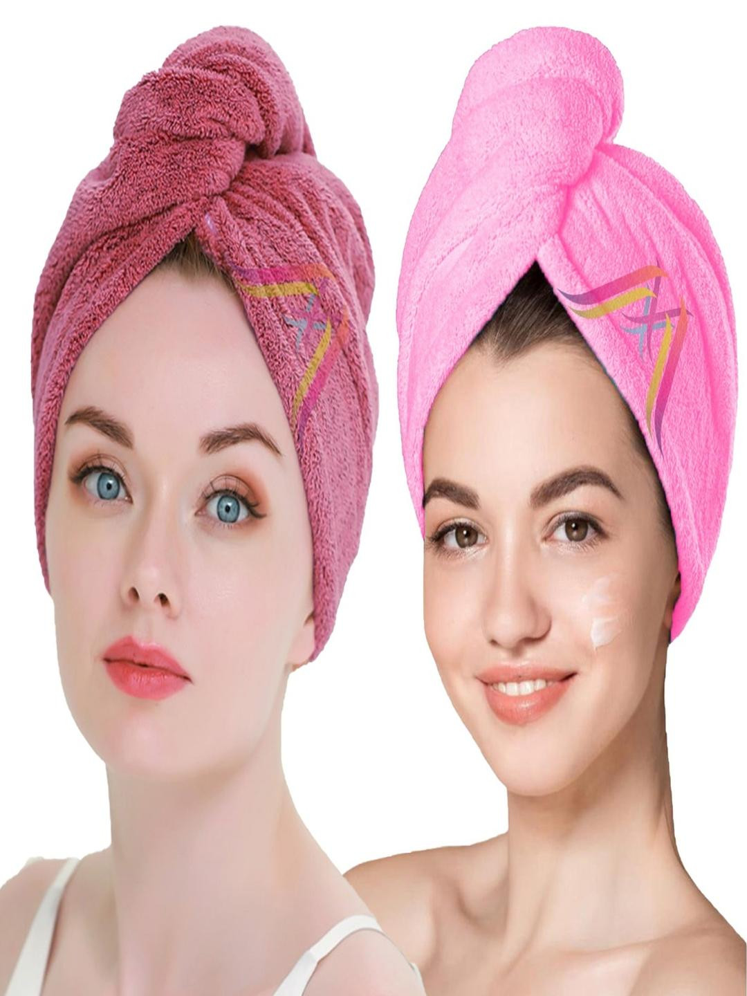 MIDASTRA FASHION Burgundy & Pink 1 500 GSM Bath Towel