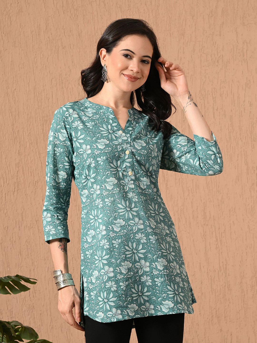 Anouk Rustic Women Ethnic Motifs Printed Pure Cotton Kurti