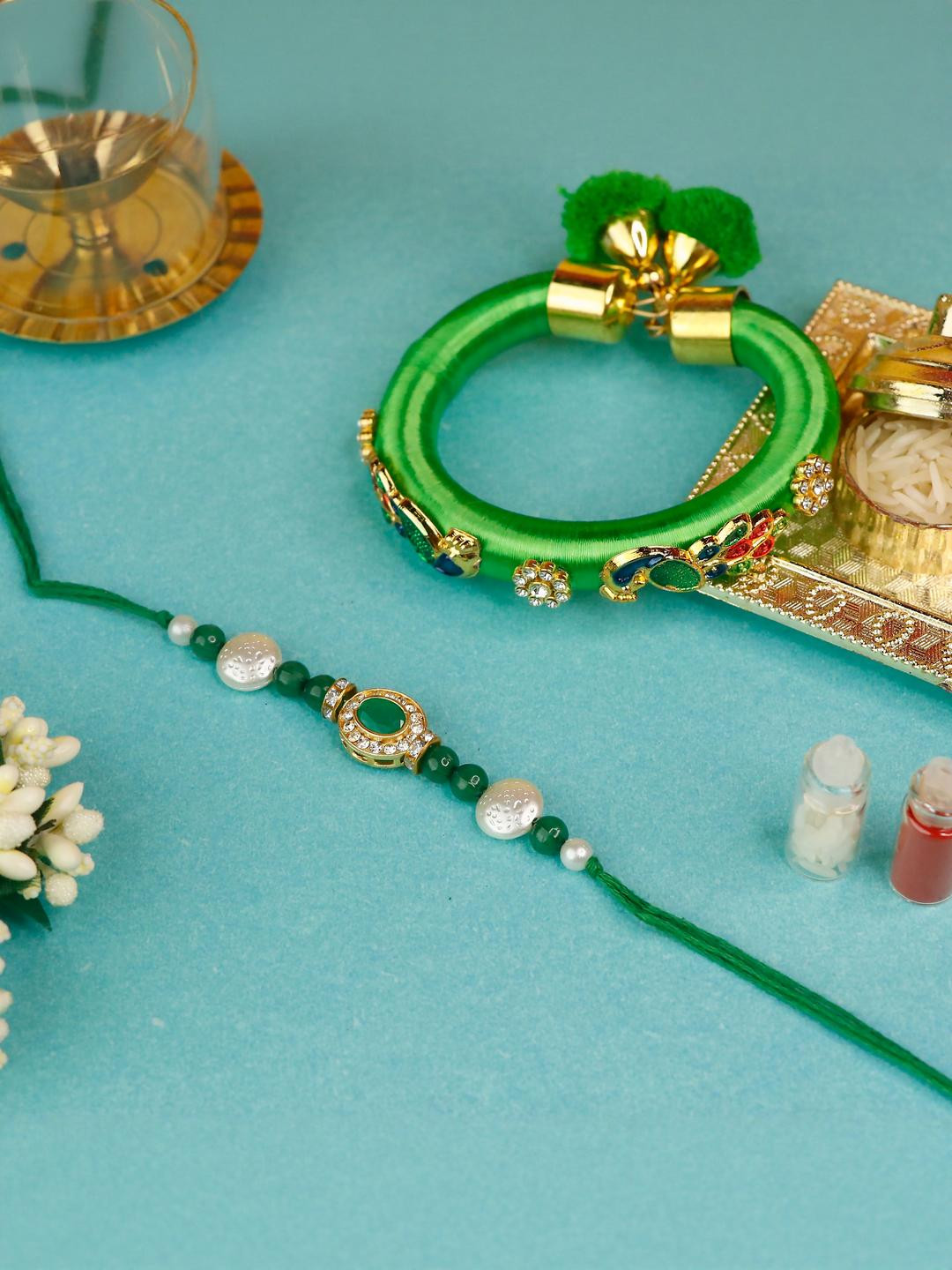 Brother Rakhi with Bhabi kada set