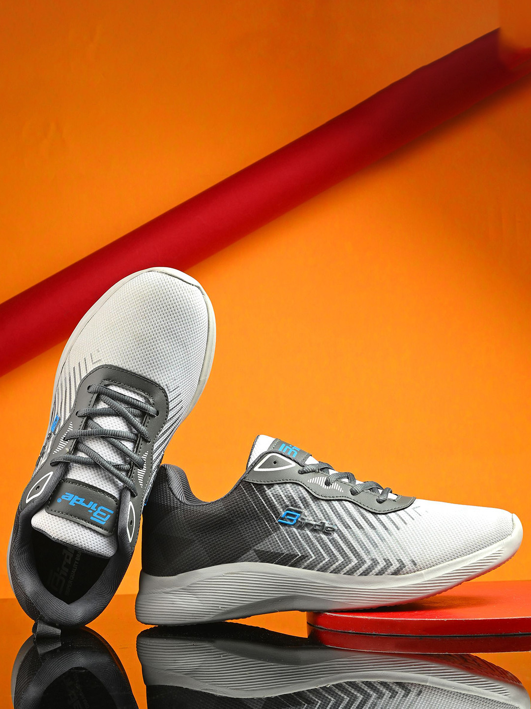 BIRDE Men Lace-Ups Sports Walking Non-Marking Shoes