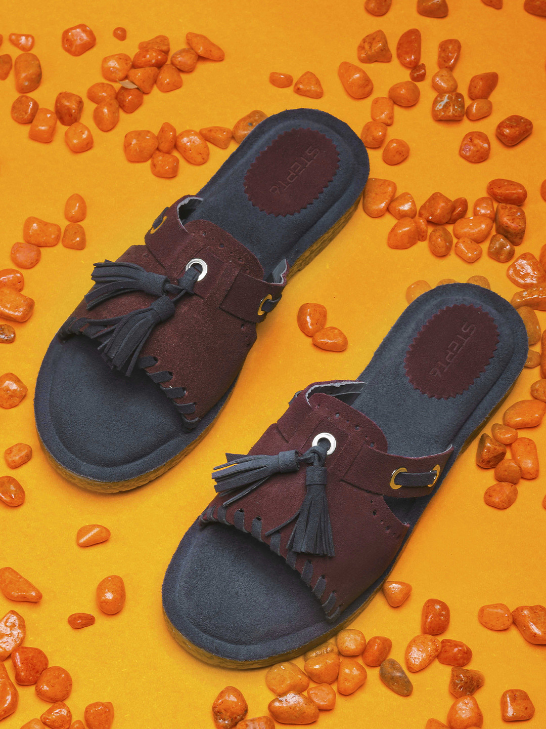 STEPT6 Women Open Toe Anti-Skid Flats