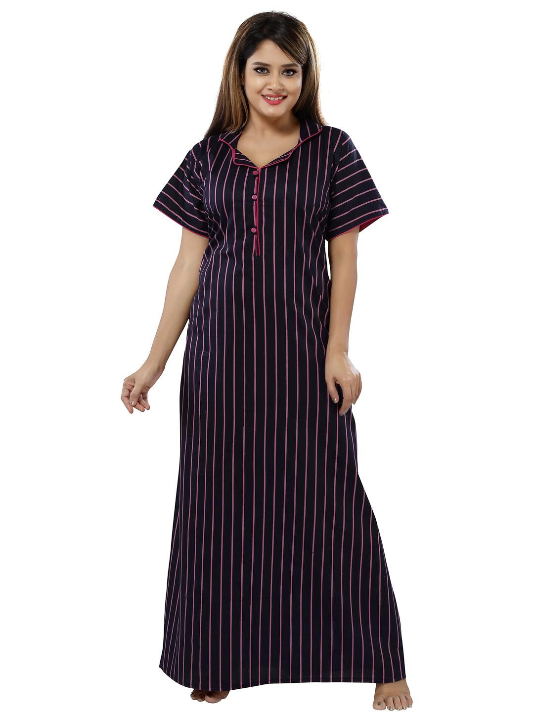 Inner Beats Women Pink Nightdress