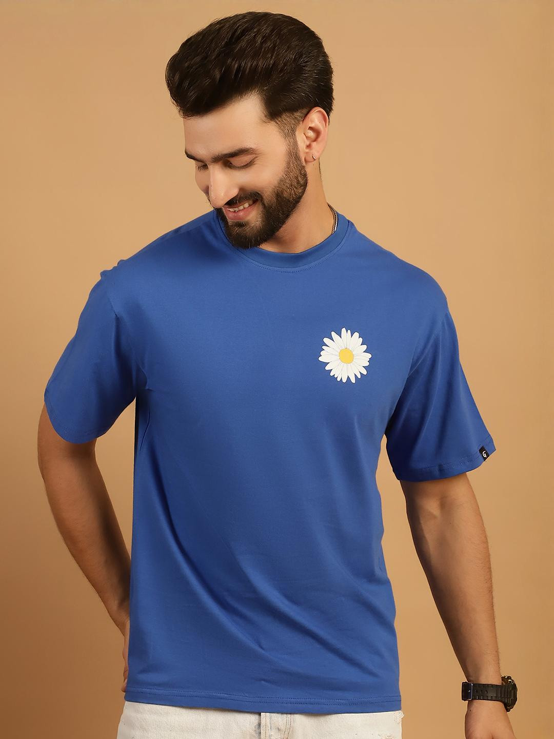 Oversized Graphic Blue T-Shirt