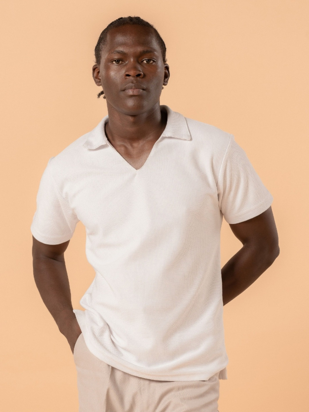 CABIN COMFY Men Polo Collar T-shirt