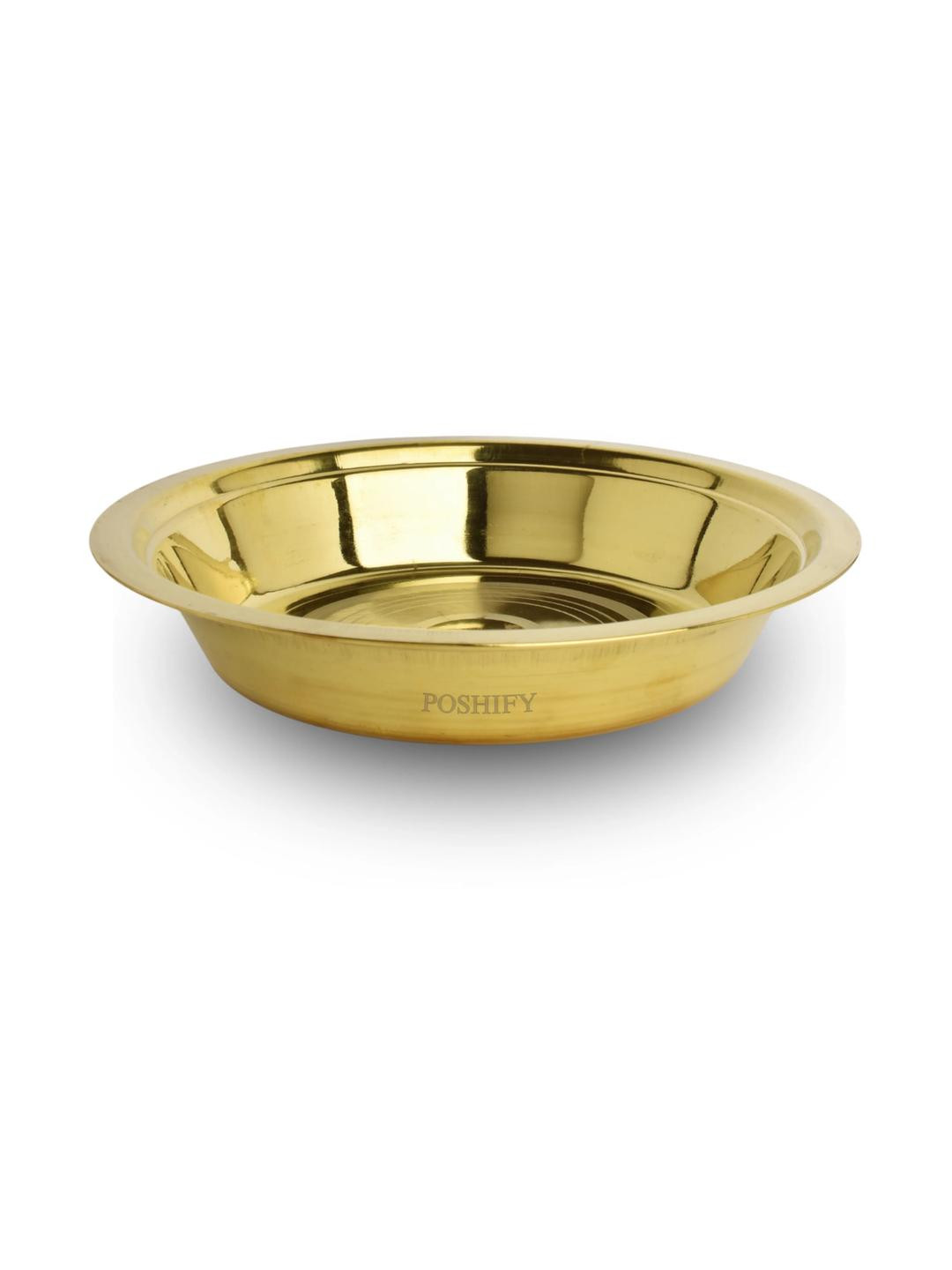 POSHIFY Brass Deep Prath Plate
