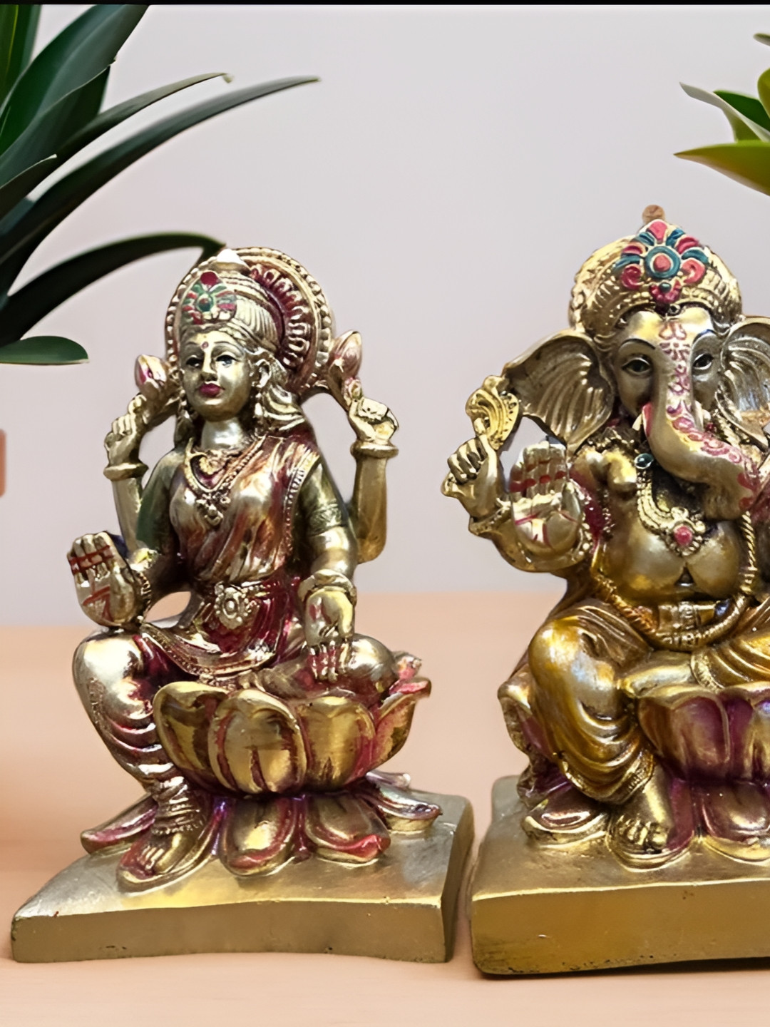 SANKALAN CREATIONS Gold Tone Religious Figurine Showpiece