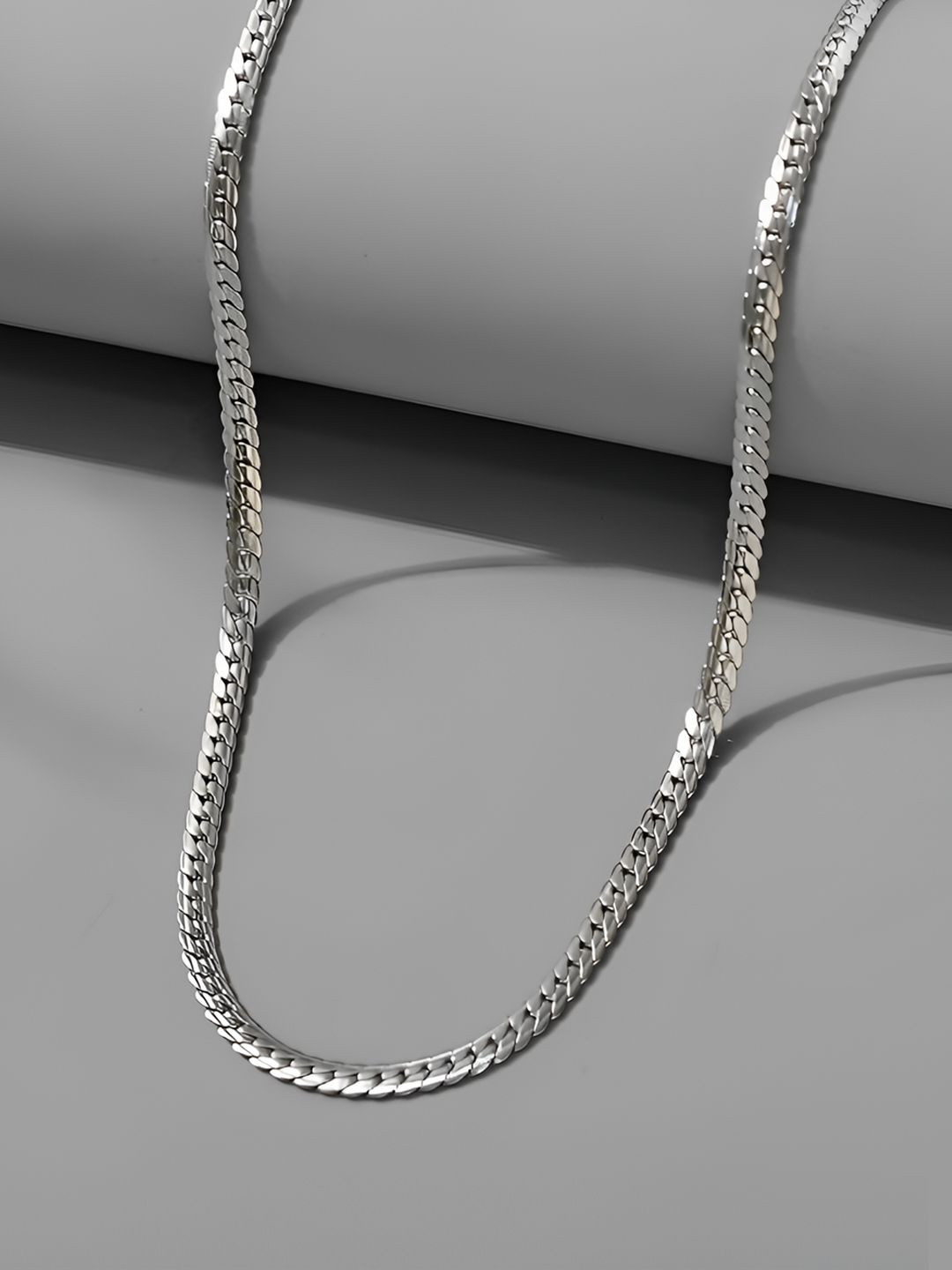 Carlton London Men Stainless Steel Tennis Chain