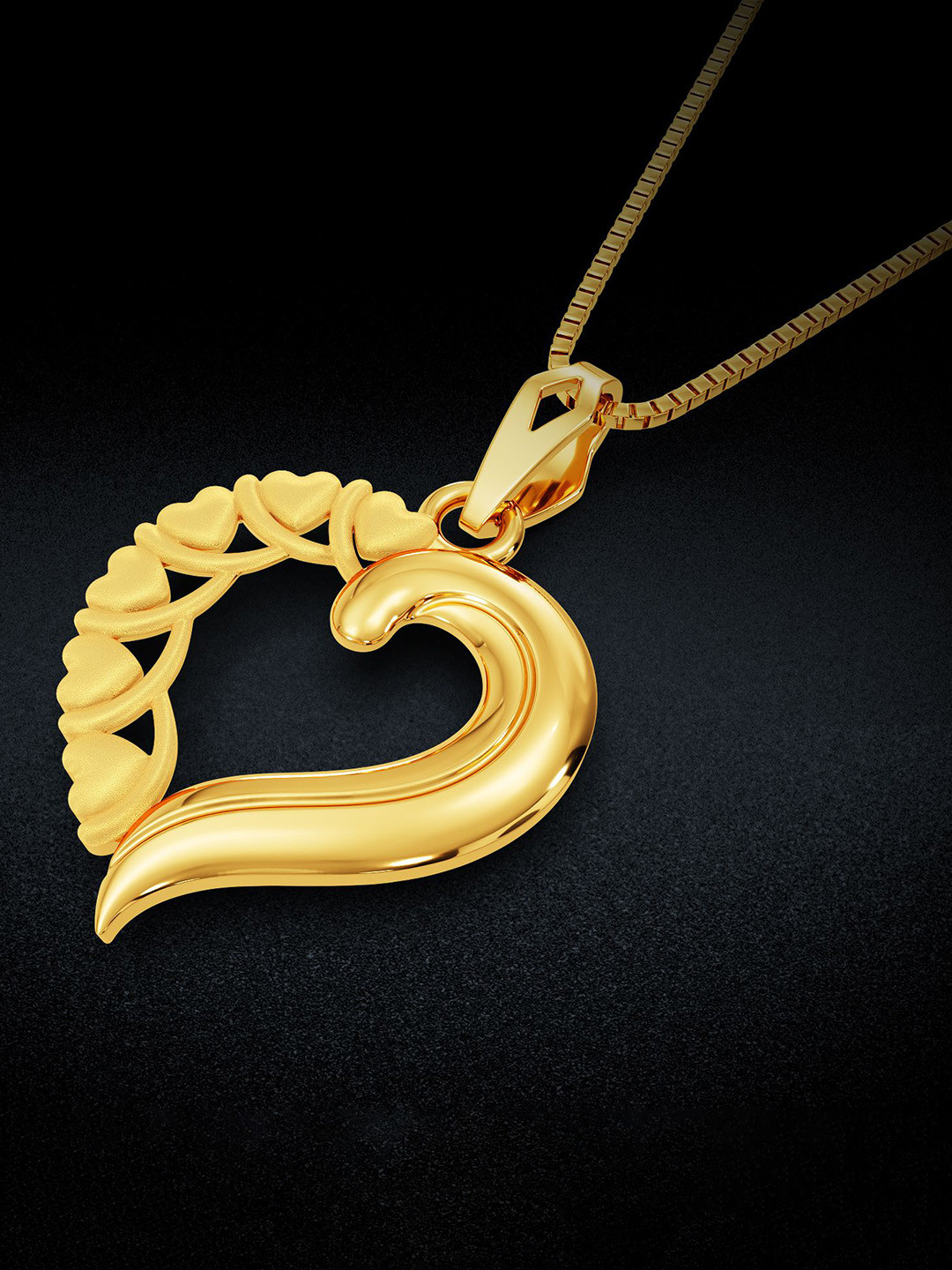 Joyalukkas Eternal Love Heart Gold Pendant
