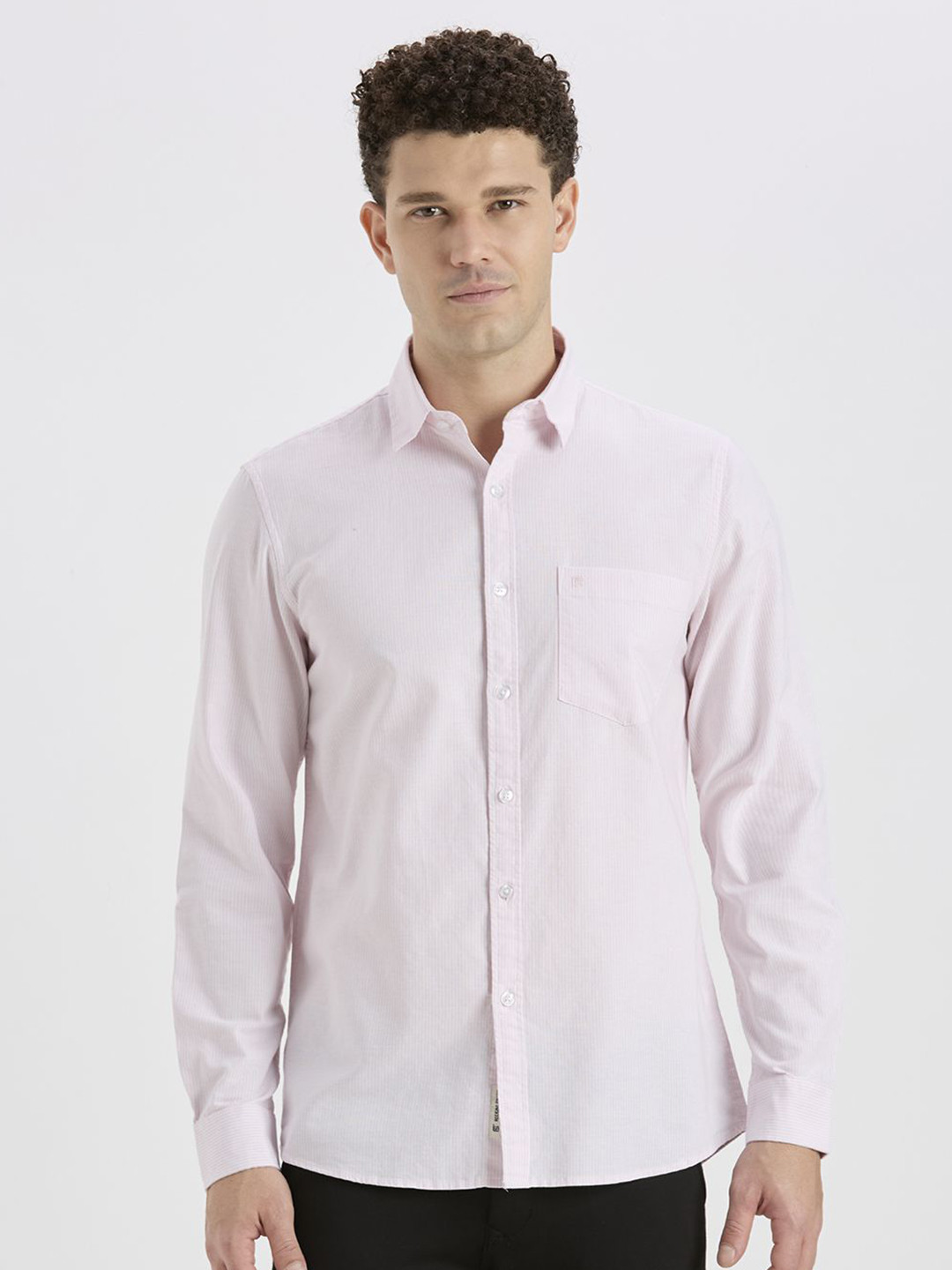 ROCKING SWAMY Men Vertical Striped Regular Fit Comfortable&Breathable Cotton Casual Shirt