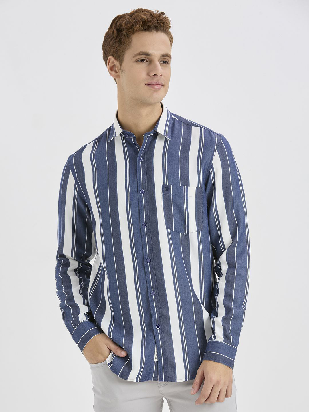 ROCKING SWAMY Men Multi Striped Print Relaxed Fit Casual Shirt