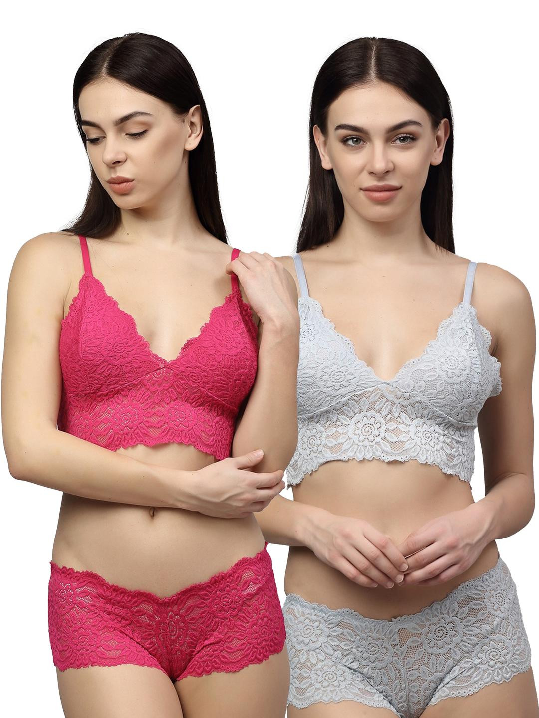 Samvar Pack Of 2 Non-Padded Lingerie Sets A_Till-Set_P,Gr