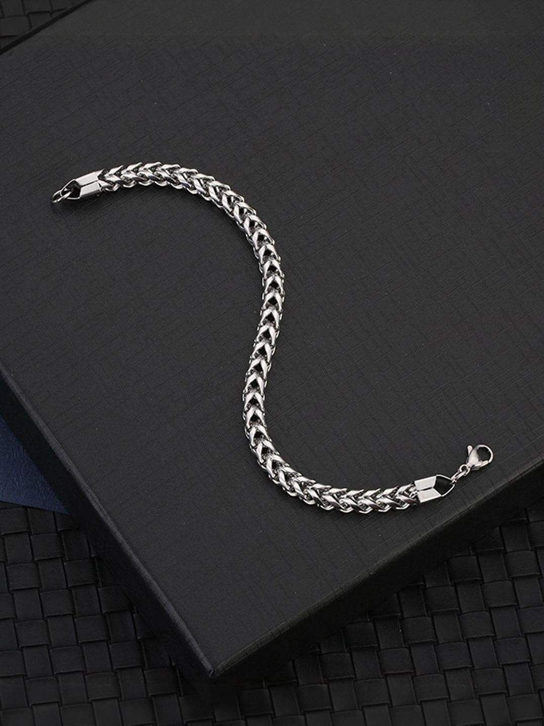 APUNKA D FASHION Men Silver Bracelet