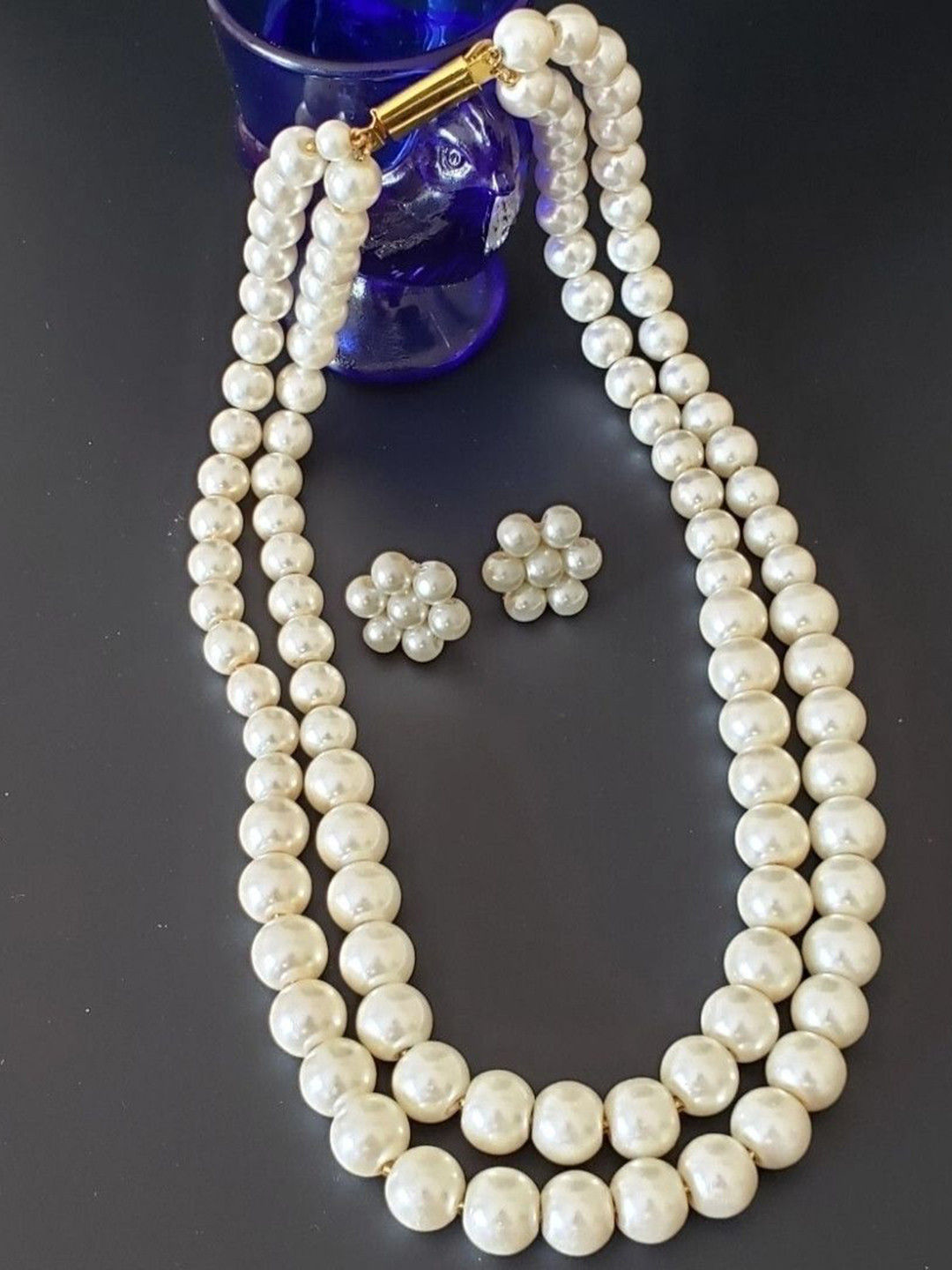 DEGHLAM Unisex 2-Layer & Beaded Artificial Beads Jewellery Set