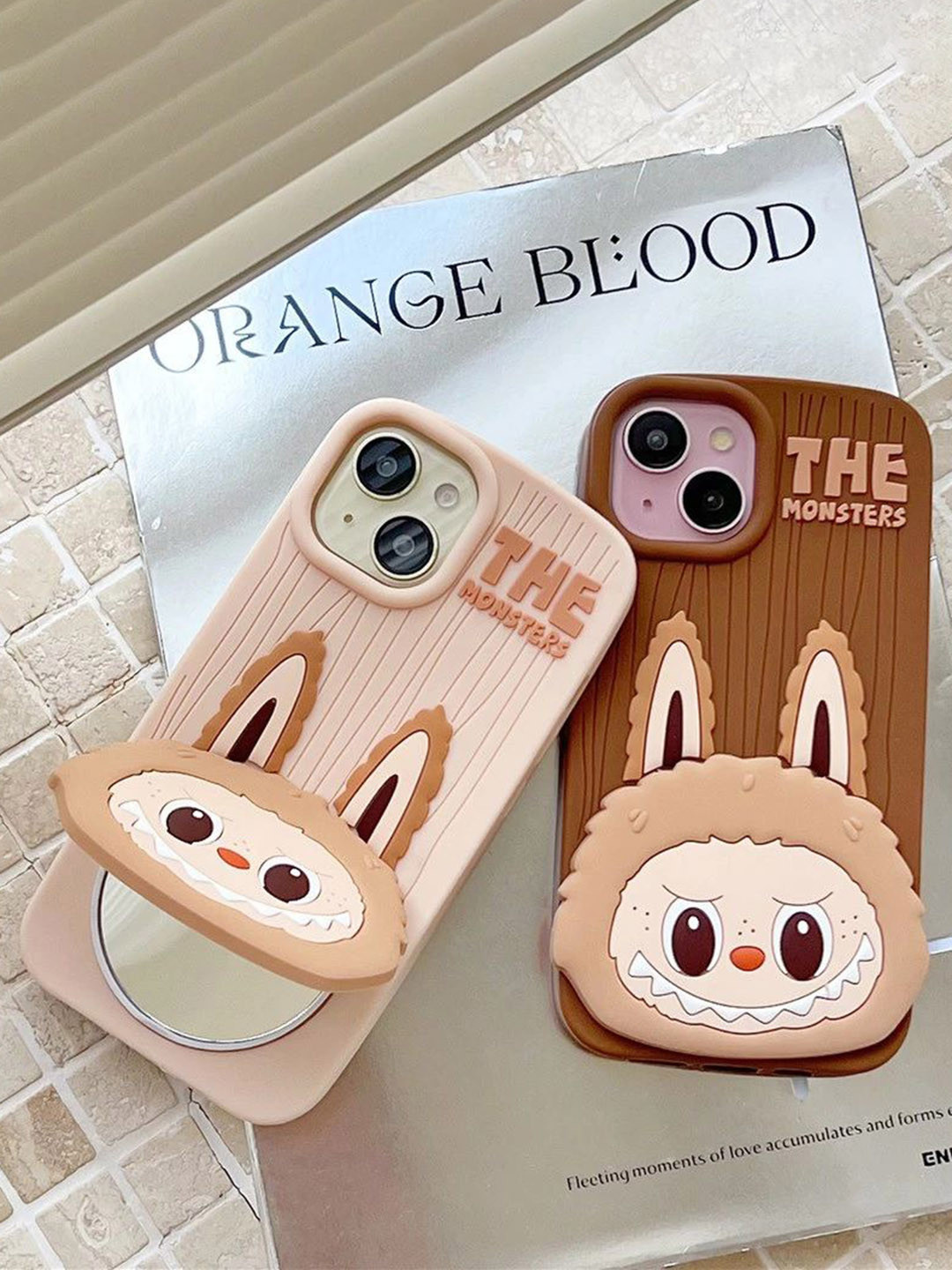 CASE CREATION The Monster Mirror Cartoon Characters Printed iPhone 14 Pro Back Case