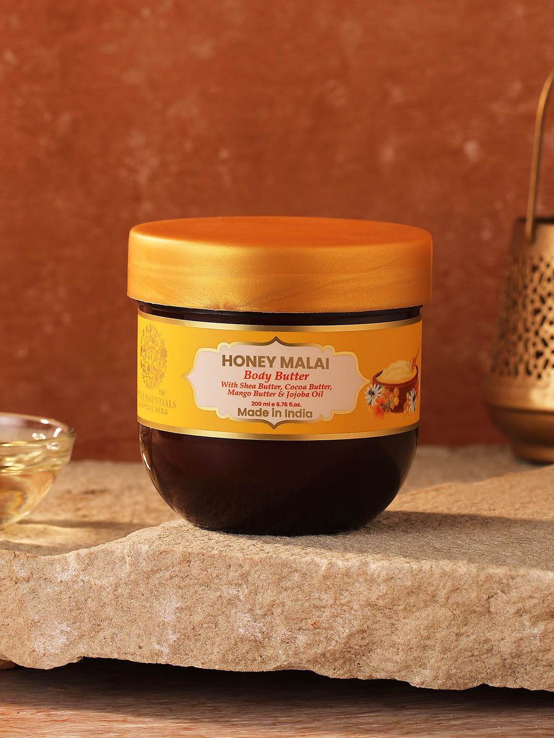 RYLLZ ESSENTIALS Honey Malai Body Butter With Shea & Cocoa Butter - 200 ml