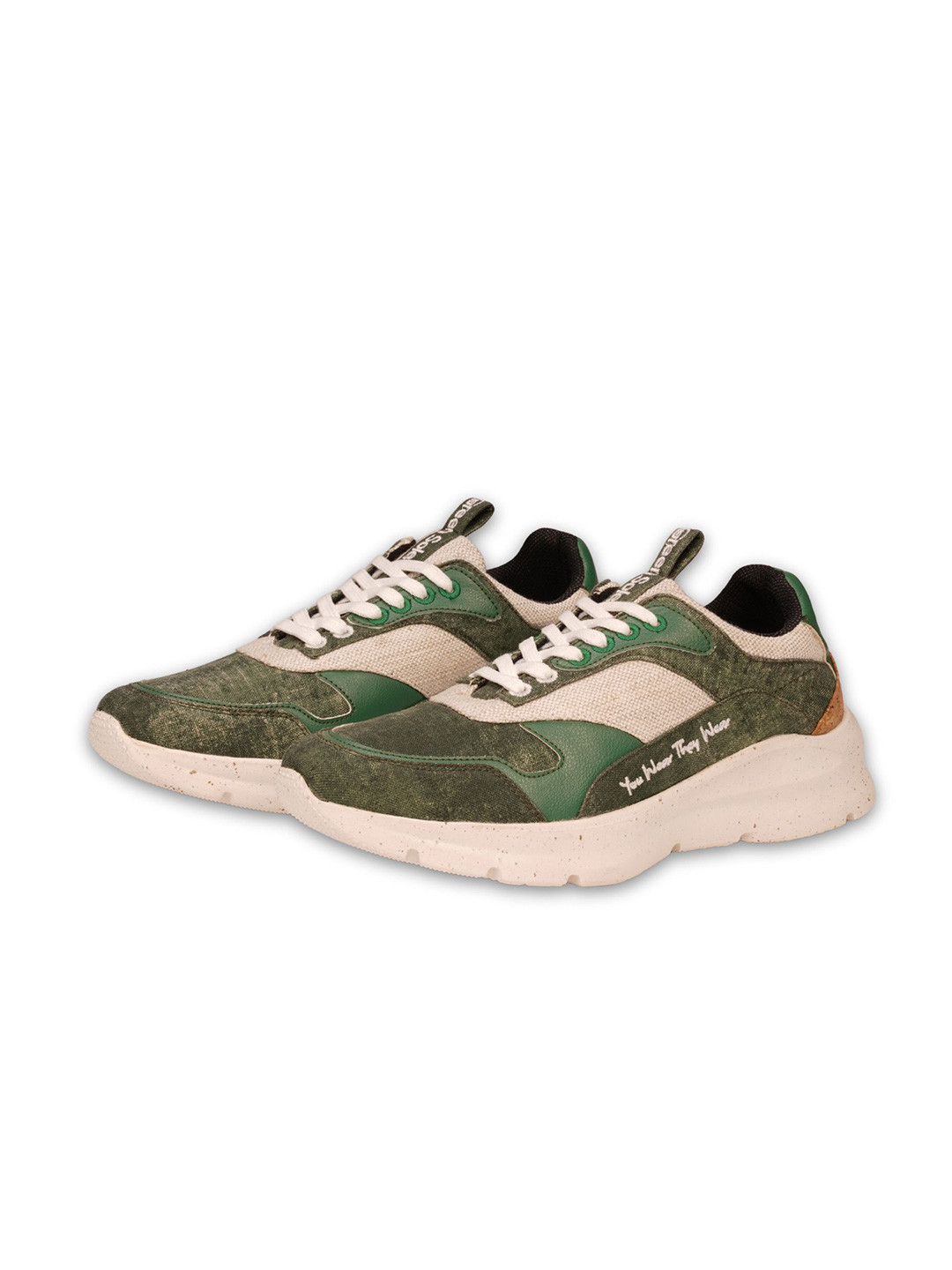 Greensole Men G's Traveller Green Running Sports Shoes