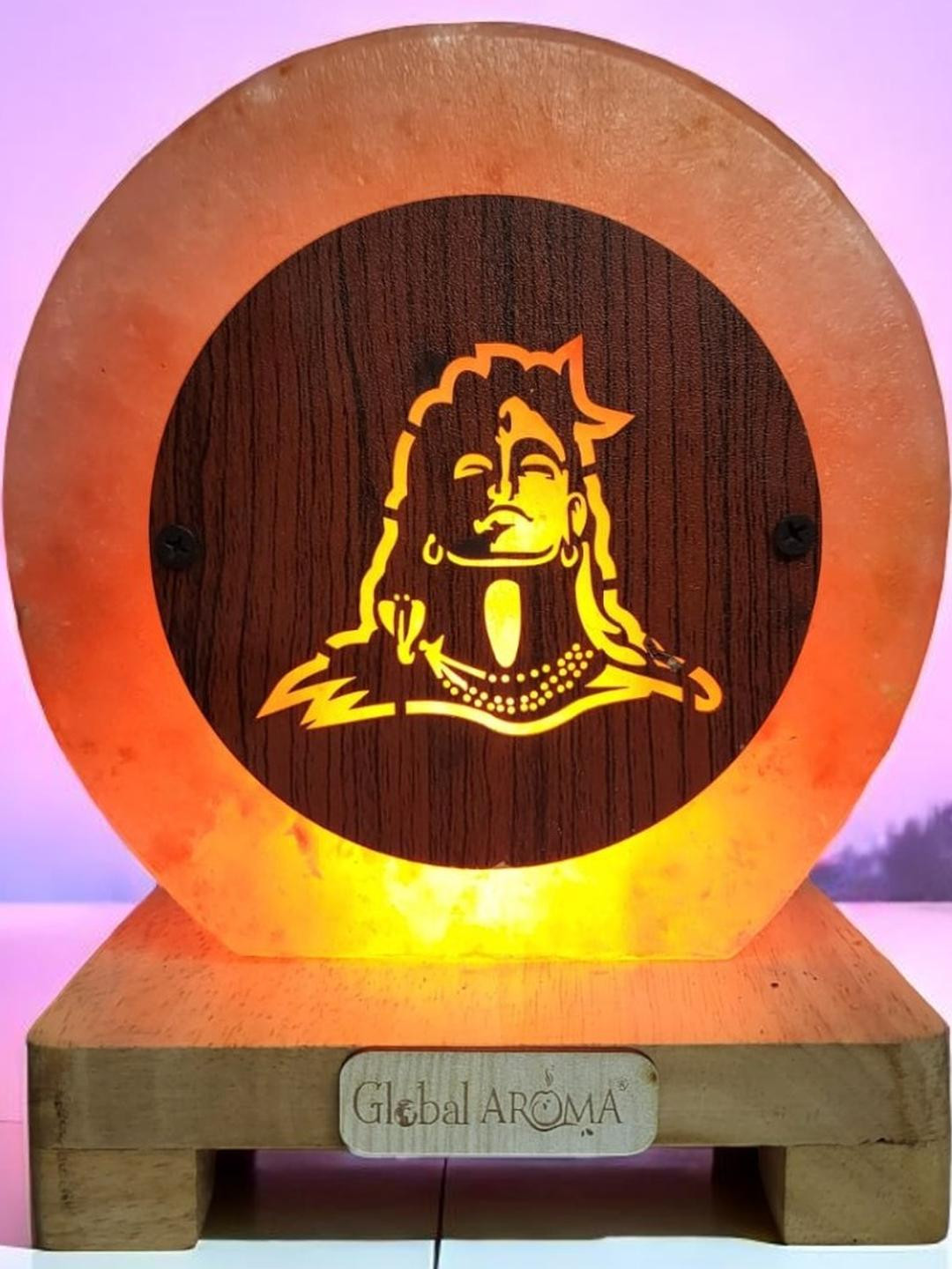 Adiyogi Himalayan rock salt crafted Lamp