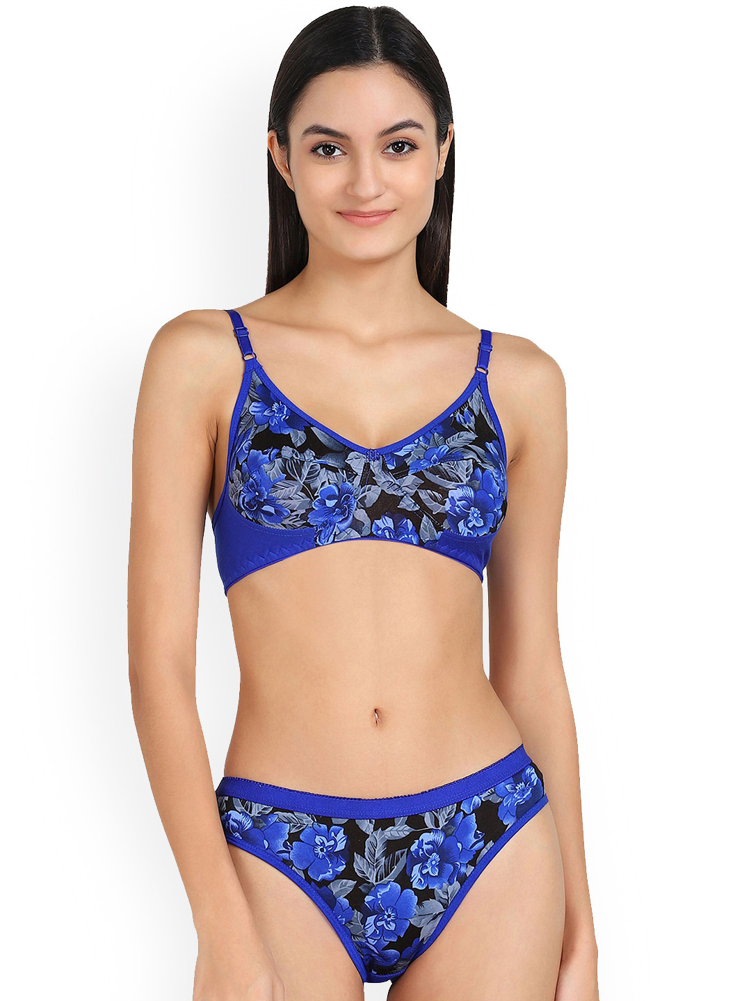 Samvar Printed Non-Padded Lingerie Set QA_SF Set_B