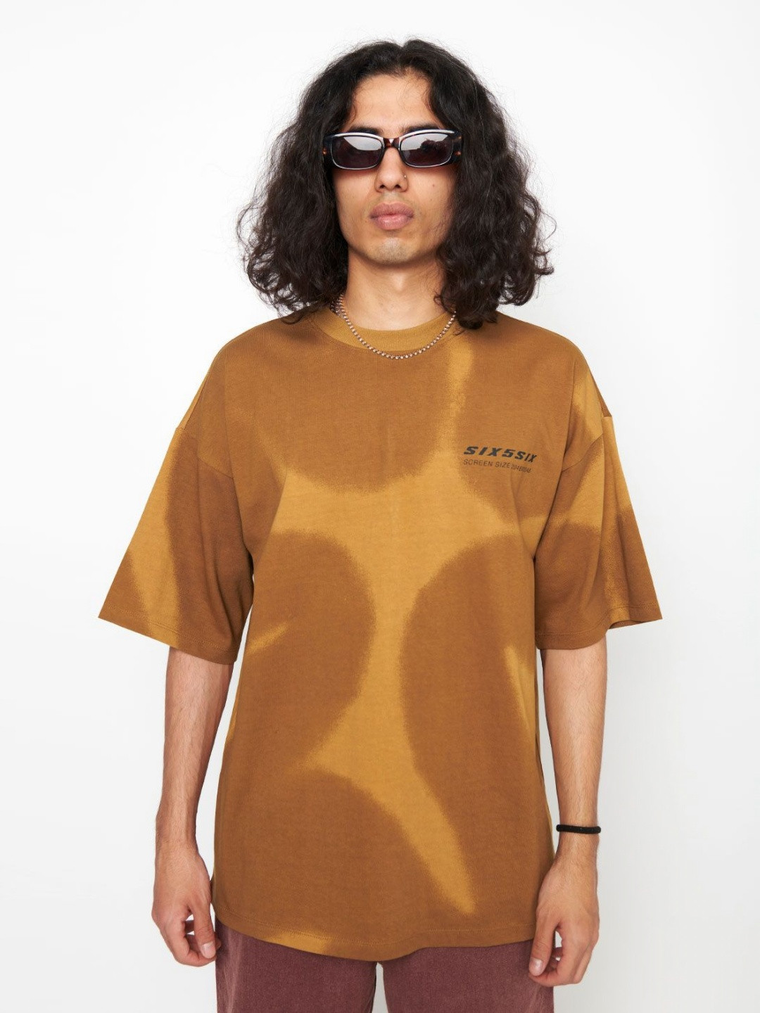 SIX5SIX GRAFFITI Unisex Tie and Dye Dyed Regular Fit Round Neck T-shirt