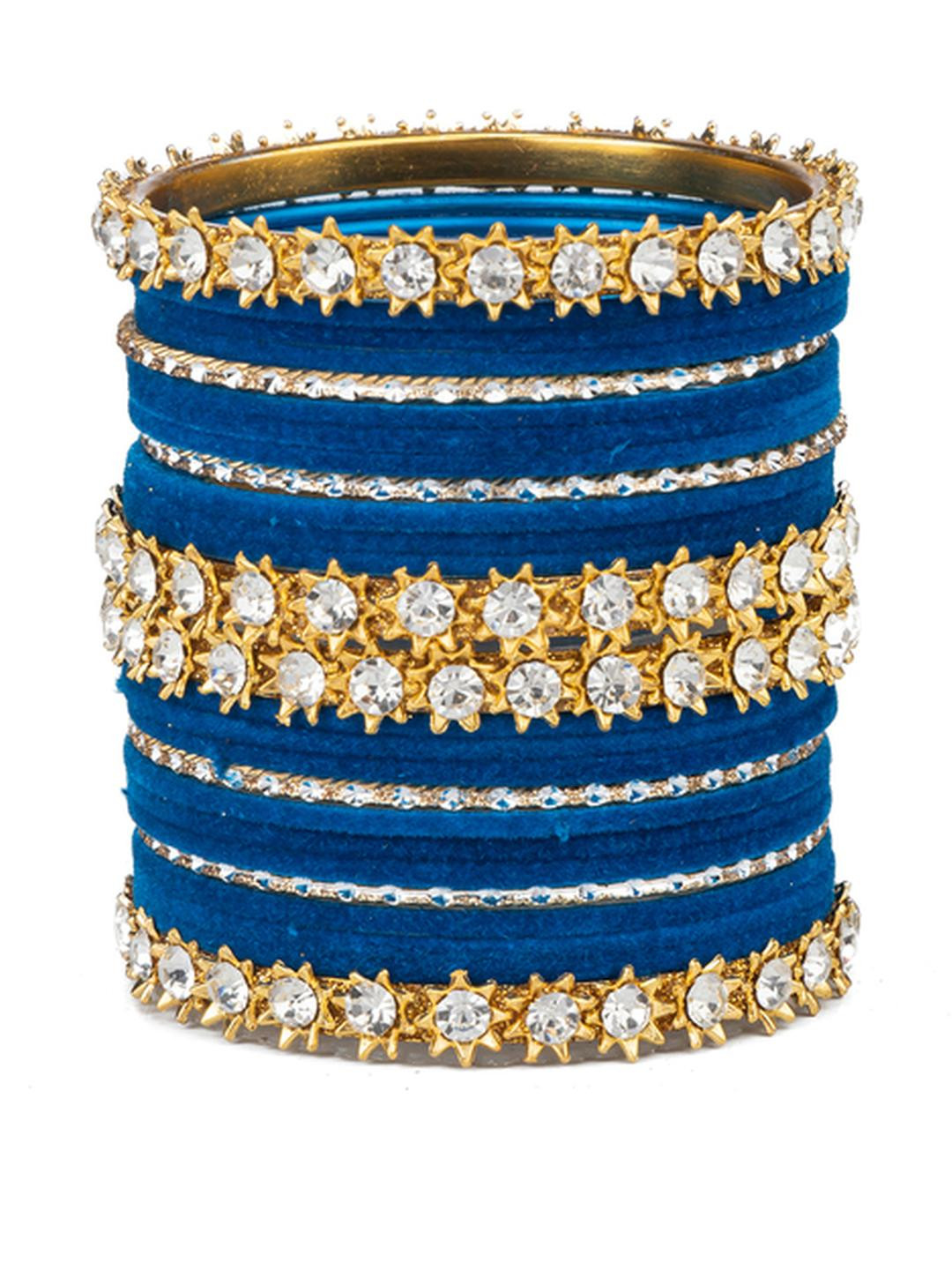 Mamon Creations Women Turquoise Blue Bangle