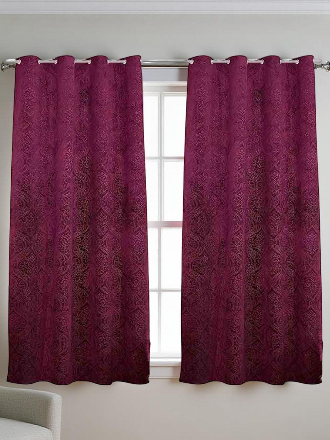 IVAZA Violet Velvet Window Curtains