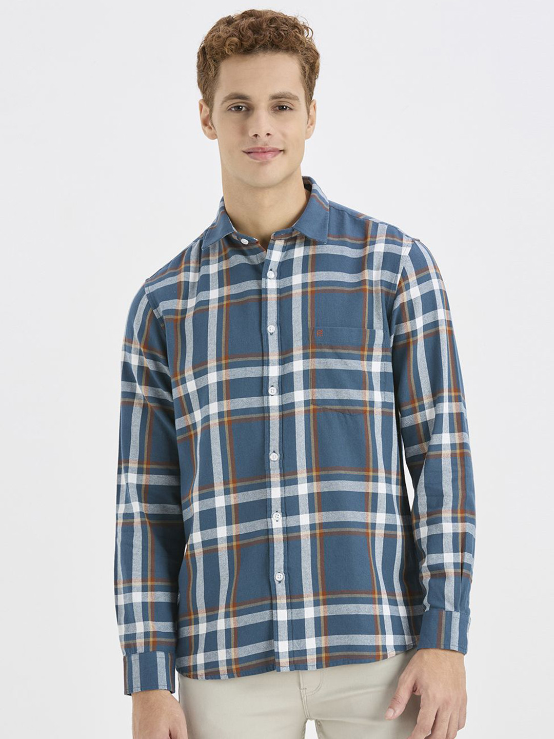 ROCKING SWAMY Men Regular Fit Checked Cotton Shirt