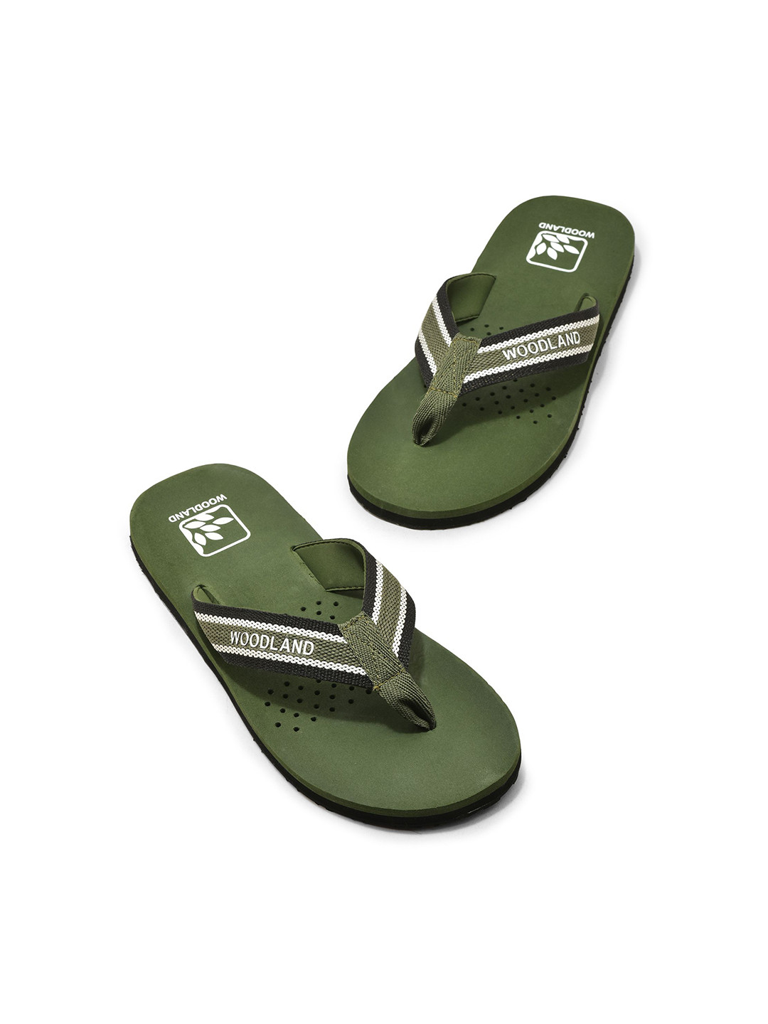 Woodland Men Printed Room Slippers