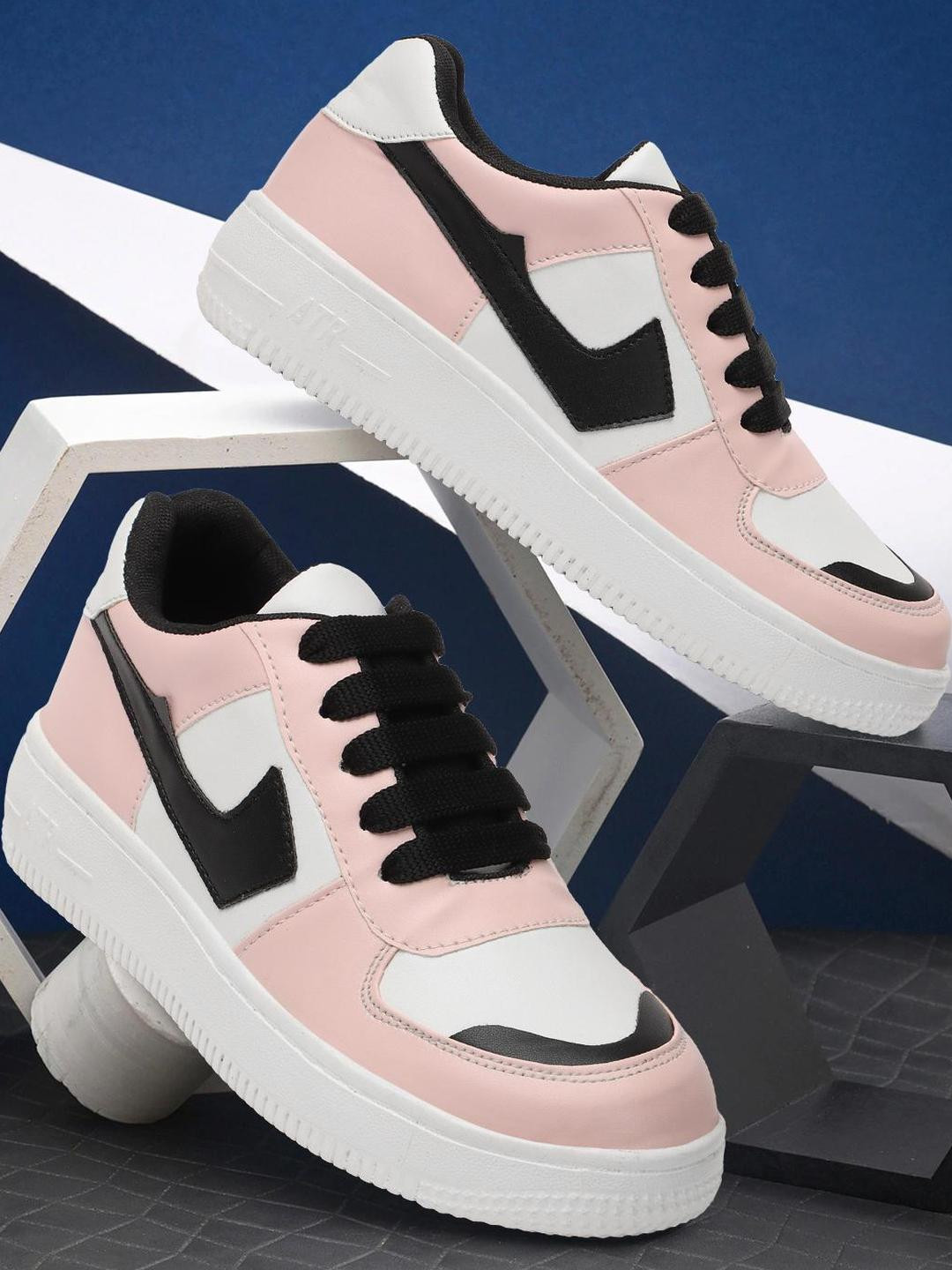 Antox Pink Synthetic Casual Shoes