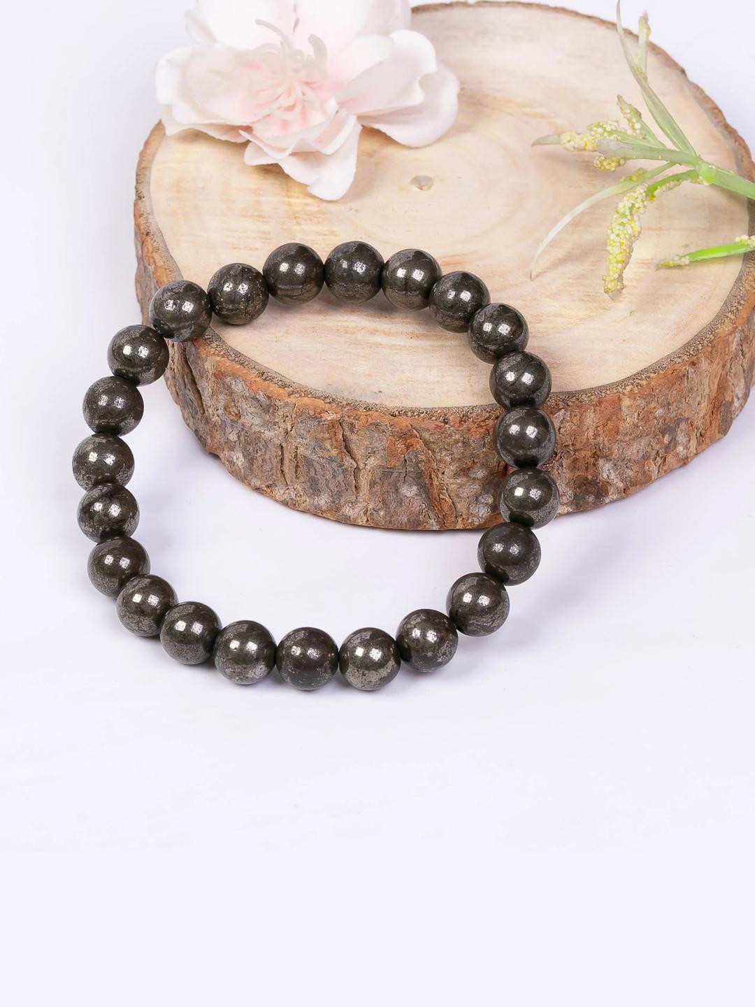 craftNyou Unisex Raw Pyrite Bracelet