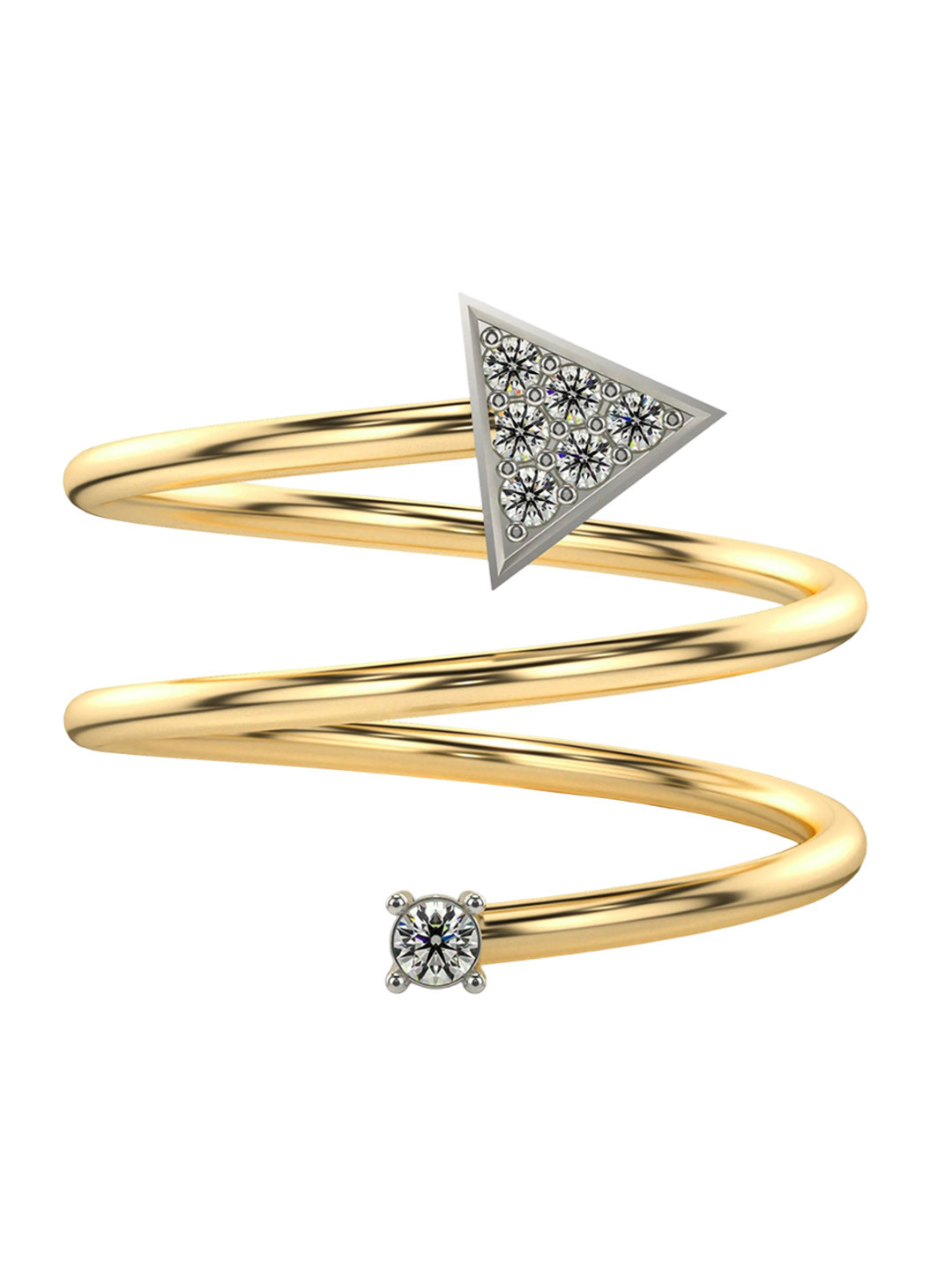 VALANOVA 18 Kt Gold 0.11 CT Diamond Ring 1.95 g