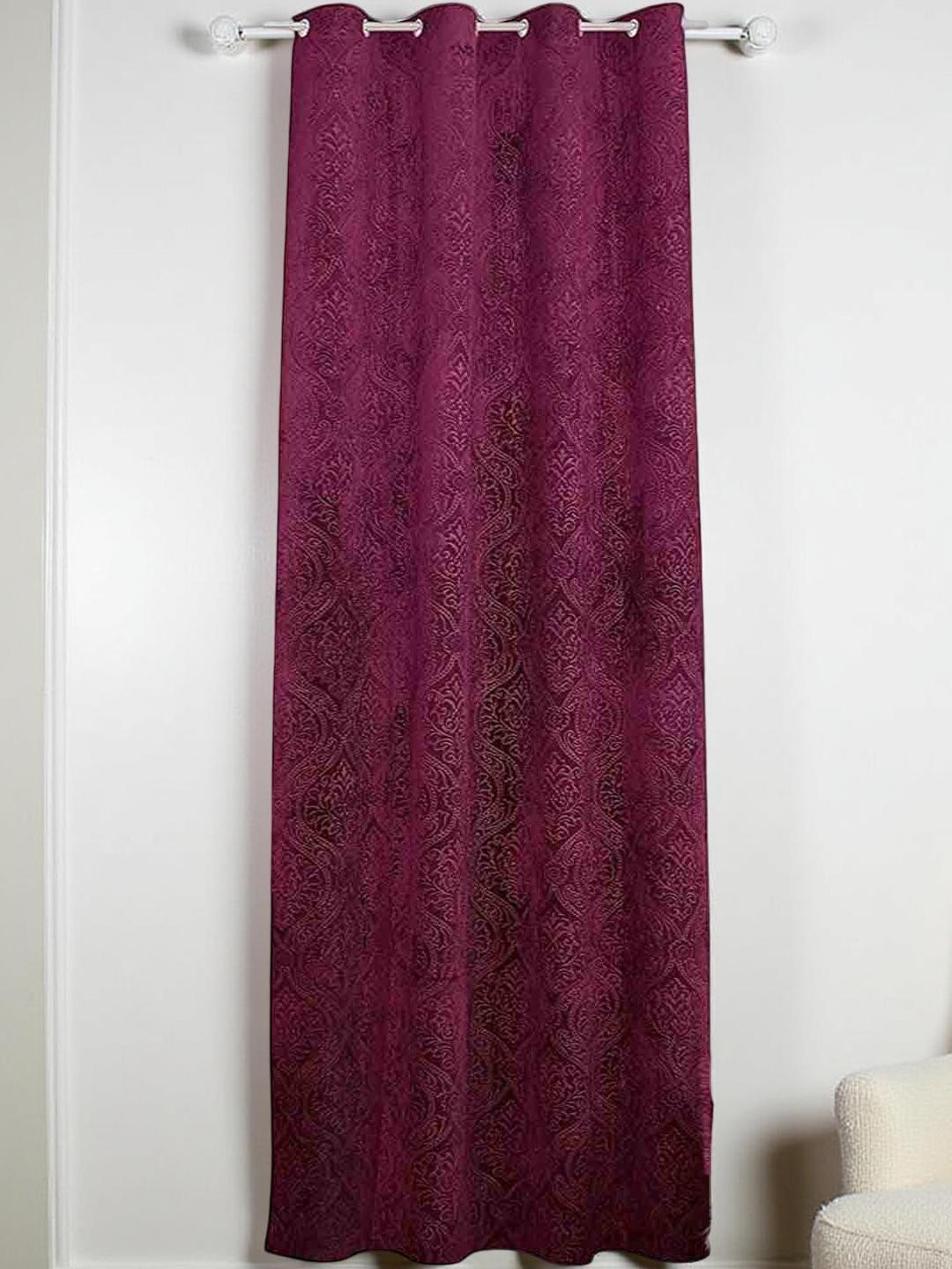 IVAZA Violet Velvet Door Curtains