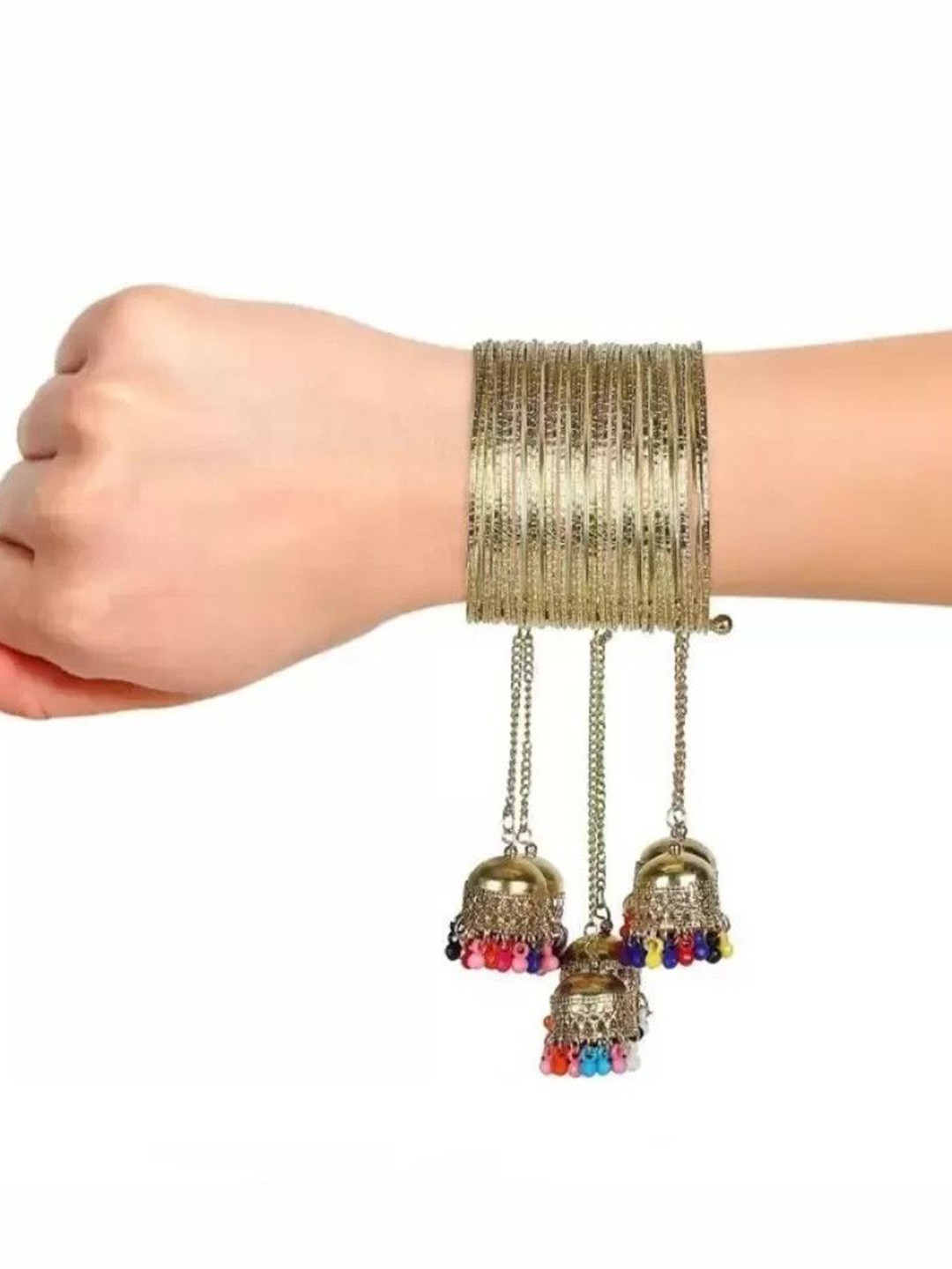 Samridhi DC Textured Beaded Bangle