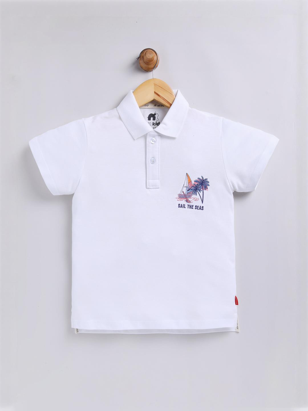nit kid Boys White Tshirts