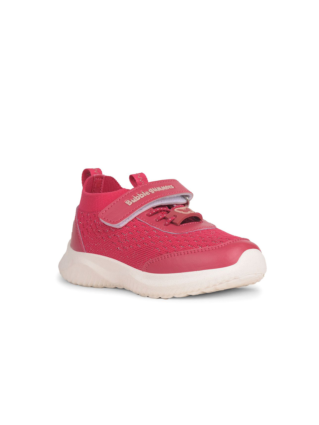 Bubblegummers Girls Textured Round Toe Velcro Sneakers