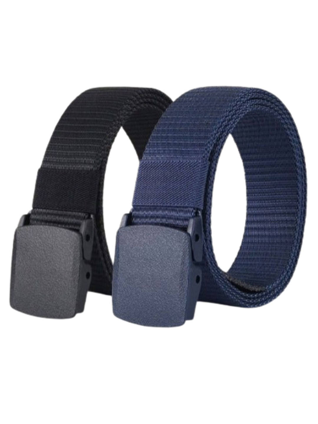 Niddleman Men Set of 2 Woven Design Canvas Belt