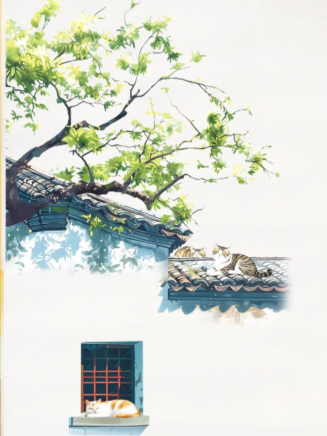 INDIAN ROYALS Landscape Eaves House Decoration Wall Sticker - 60CM x 90CM