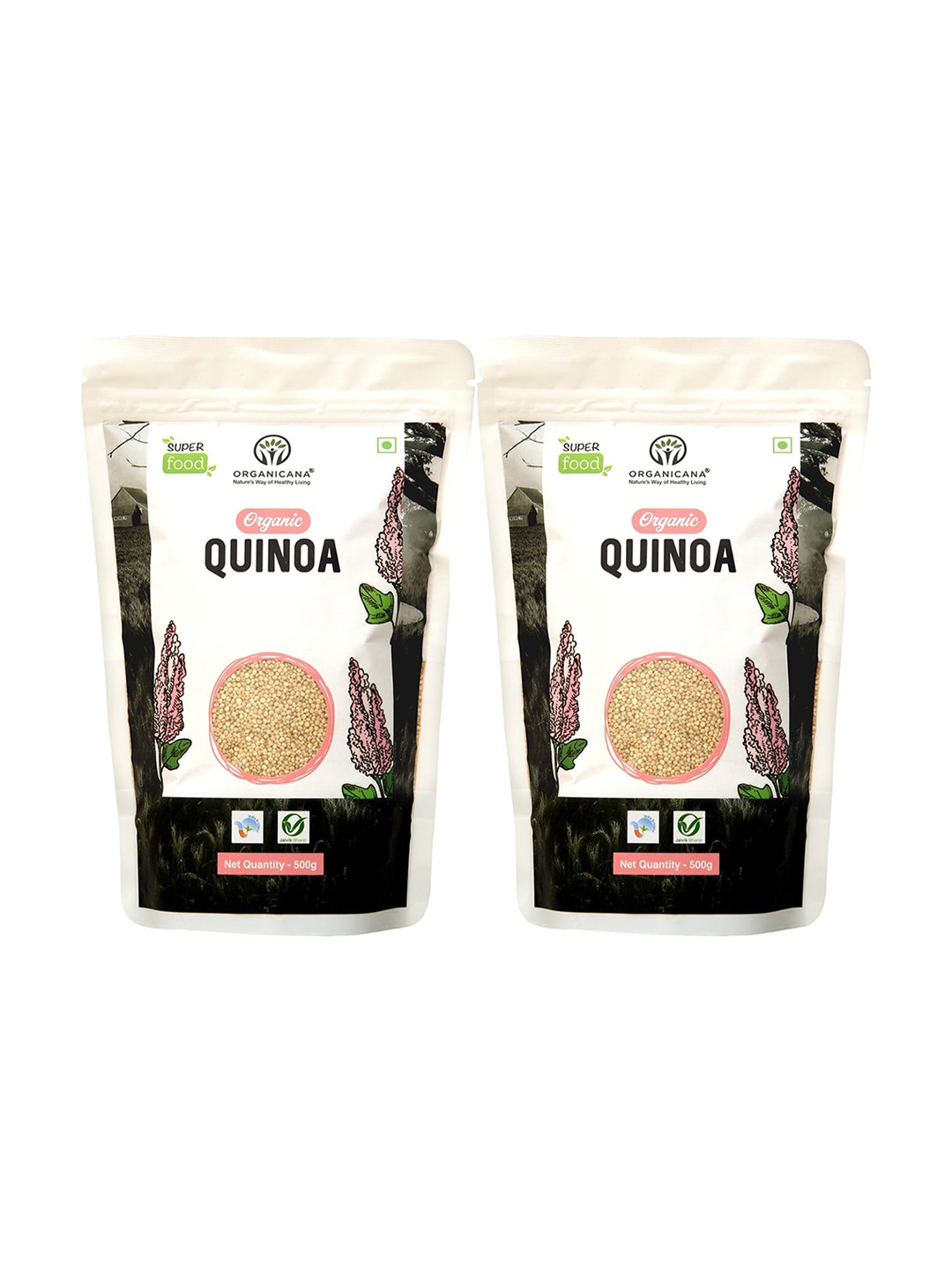 Organicana Pack Of 2 White Quinoa - 500g Each