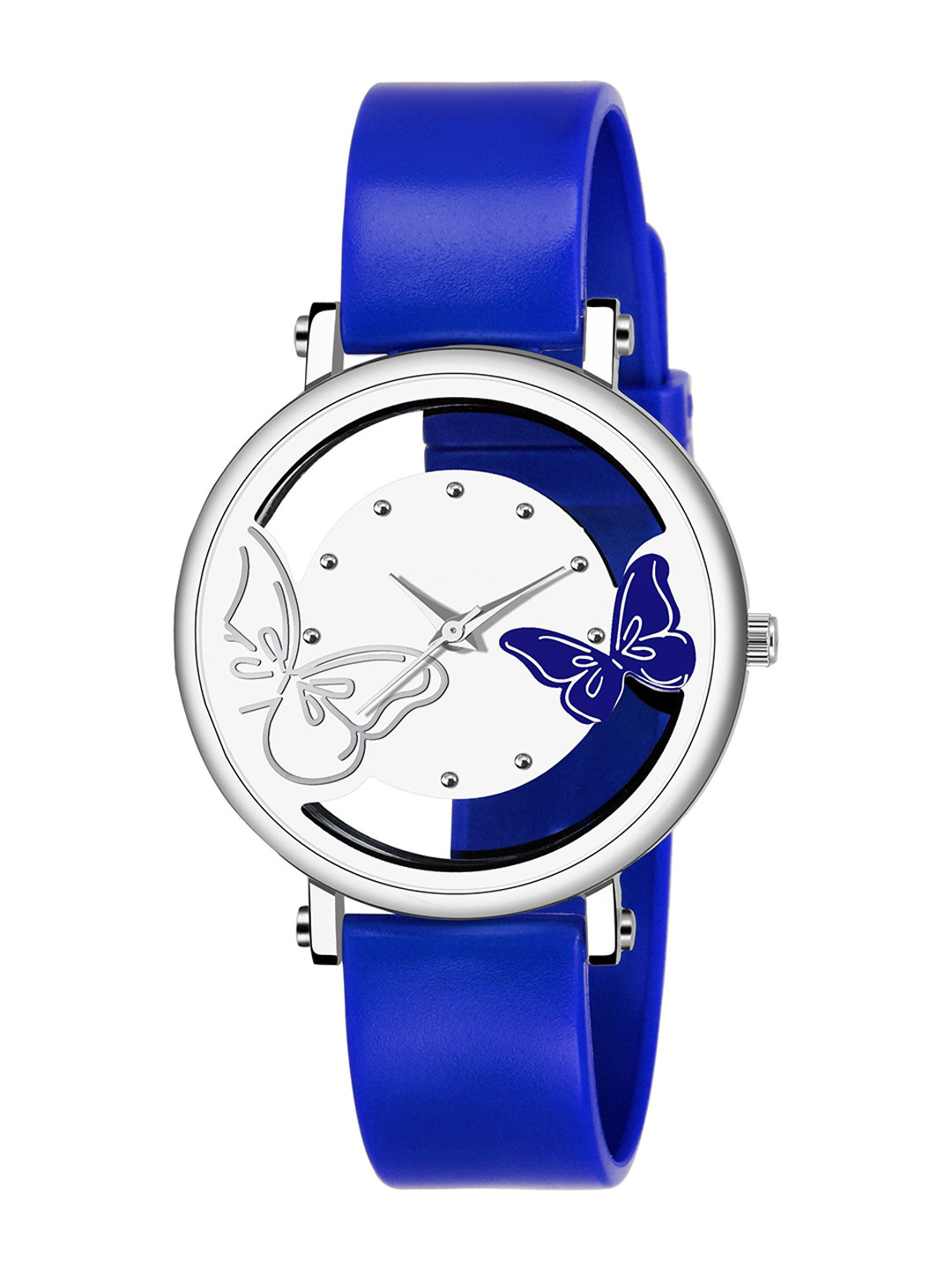 Gopal Shopcart Unisex Embellished Dial & Straps Analogue Watch 601 Blue